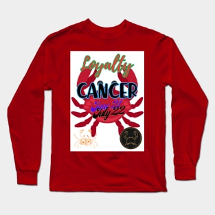 Astrology signs cancer cancer symbols Long Sleeve T-Shirt